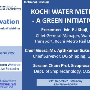 INA Online Session- KOCHI WATER METRO - A GREEN INITIATIVE