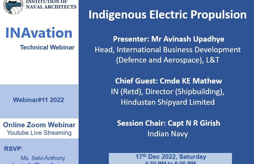 INA Online Technical Session #11 2022 | 17th Dec 2022 | Indigenous ...